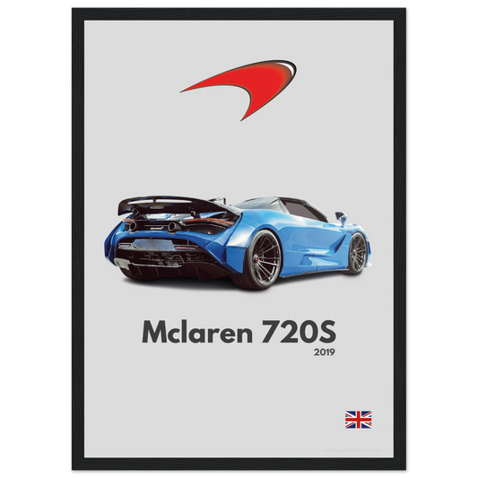 Mclaren 720s Poster - Minimalist Collection