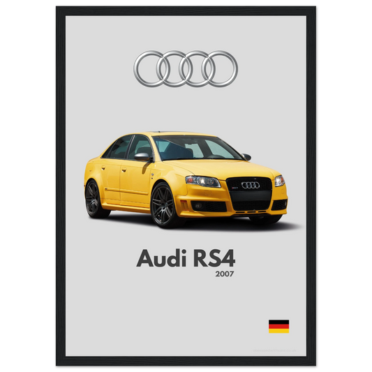 Audi RS4 B7 Poster - Minimalist Collection