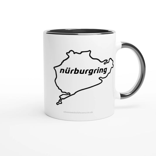 Nurburgring Race Track Outline Mug