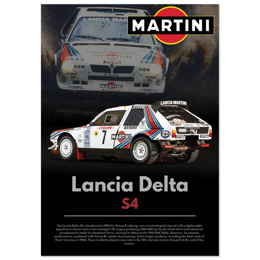 Lancia Delta S4 Poster