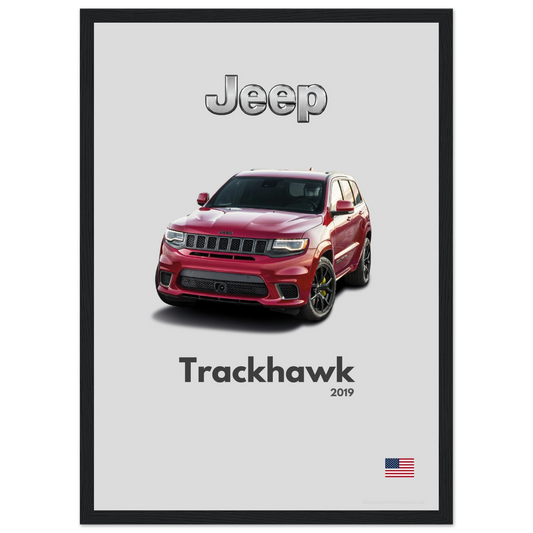 Jeep Grand Cherokee Trackhawk Poster - Minimalist Collection