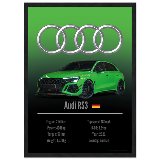 Audi RS3 Poster - Accent Collection