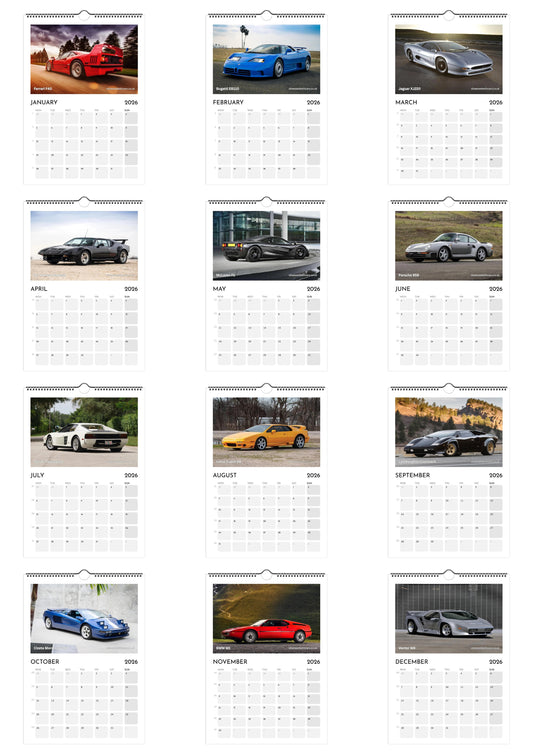 Classic Supercars Calendar 2026