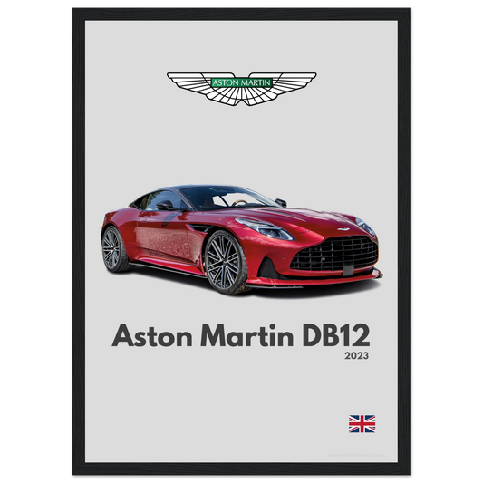 Aston Martin DB12 Poster - Minimalist Collection