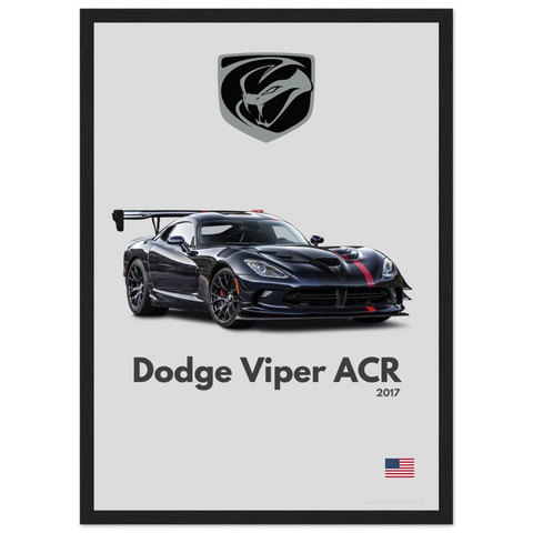 090 Dodge Viper ACR Poster - Minimalist Collection