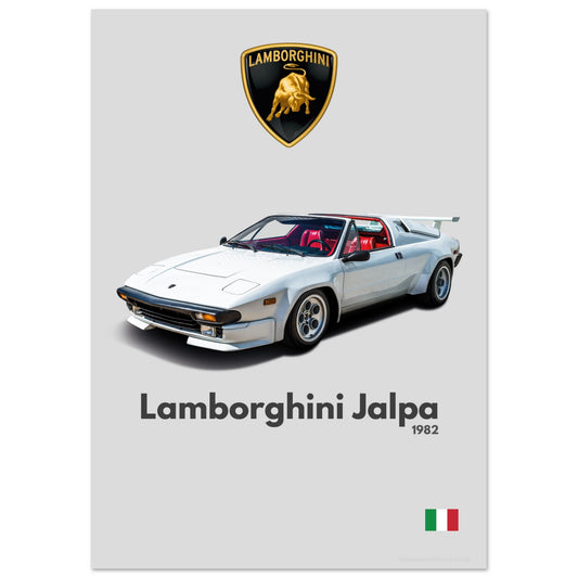 Lamborghini Jalpa Poster - Minimalist Collection