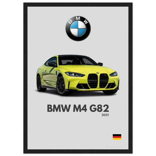 BMW M4 G82 Poster - Minimalist Collection
