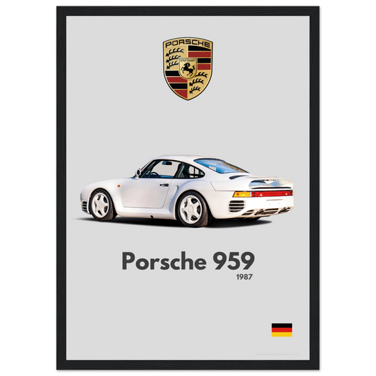 Porsche 959 Poster - Minimalist Collection