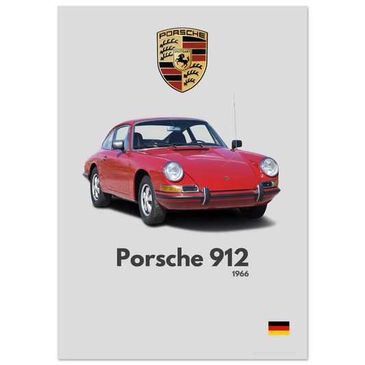 Porsche 912 Poster - Minimalist Collection