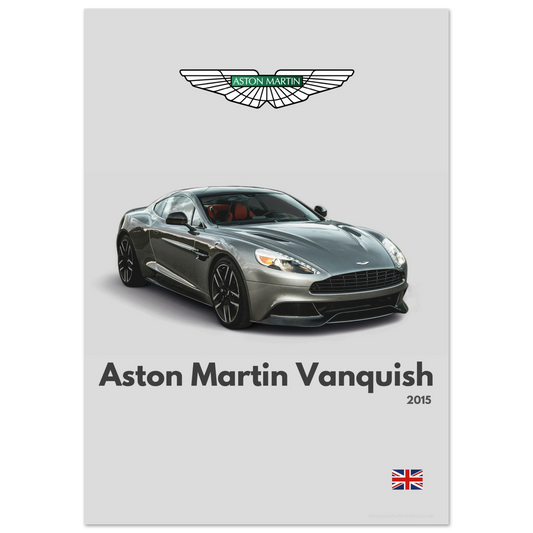 Aston Martin Vanquish Poster - Minimalist Collection