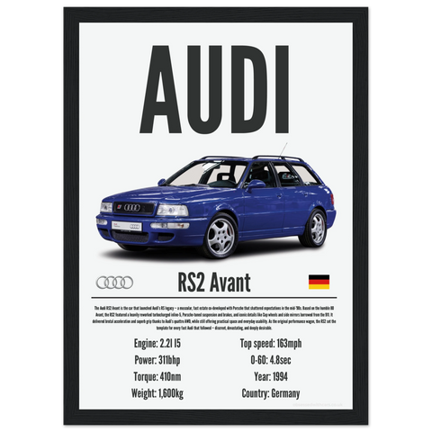 373 Audi RS2 Avant Poster - Precision Collection