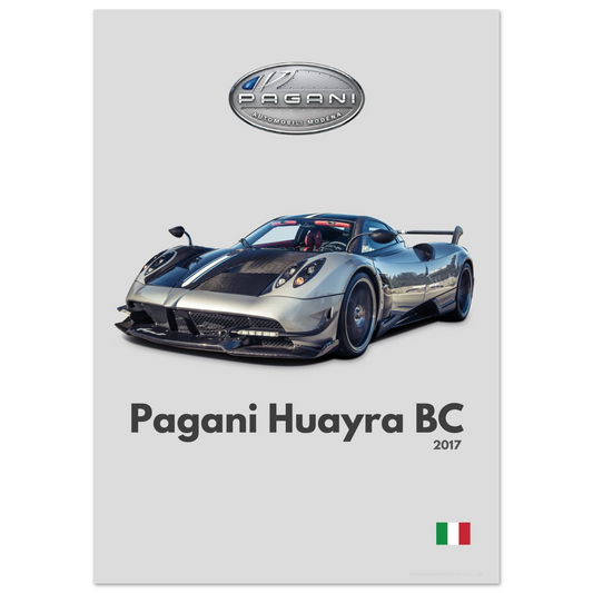 Pagani Huayra BC Poster - Minimalist Collection