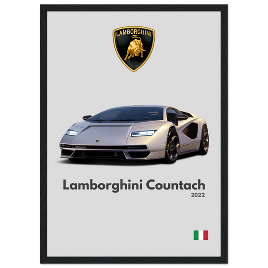 Lamborghini Countach Poster - Minimalist Collection