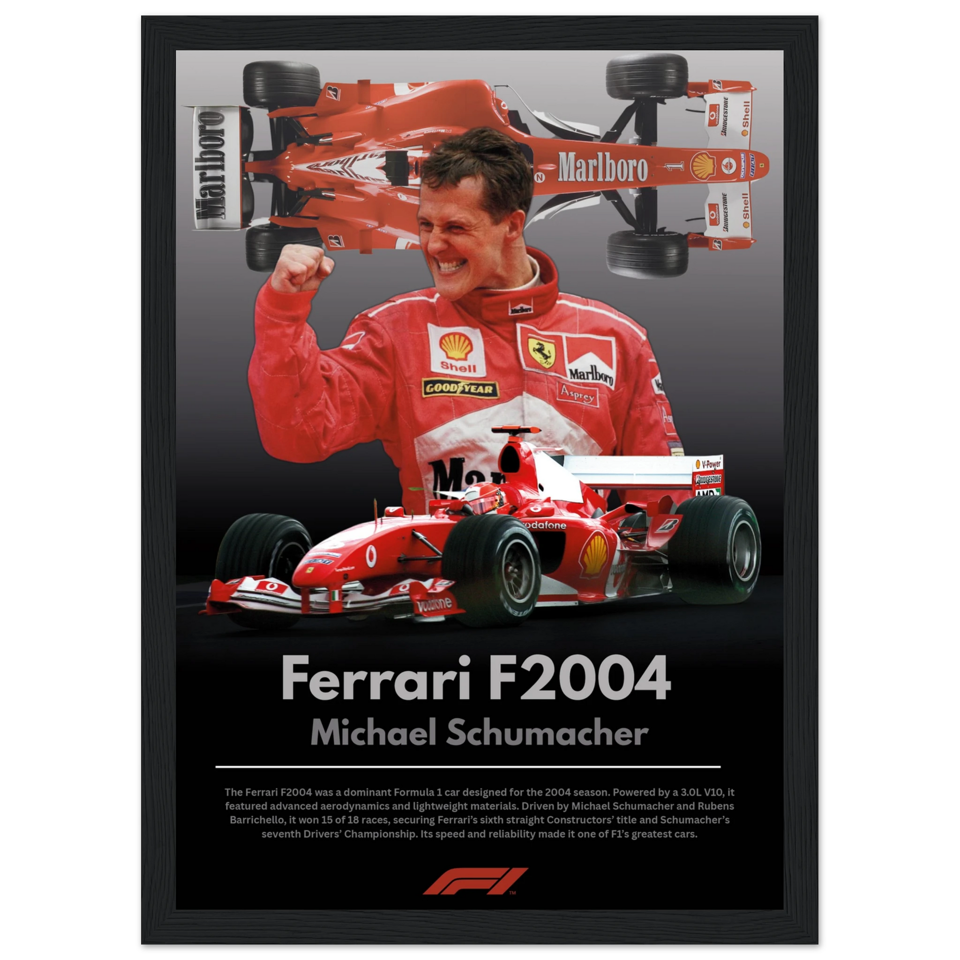Ferrari F2004 Michael Schumacher Poster