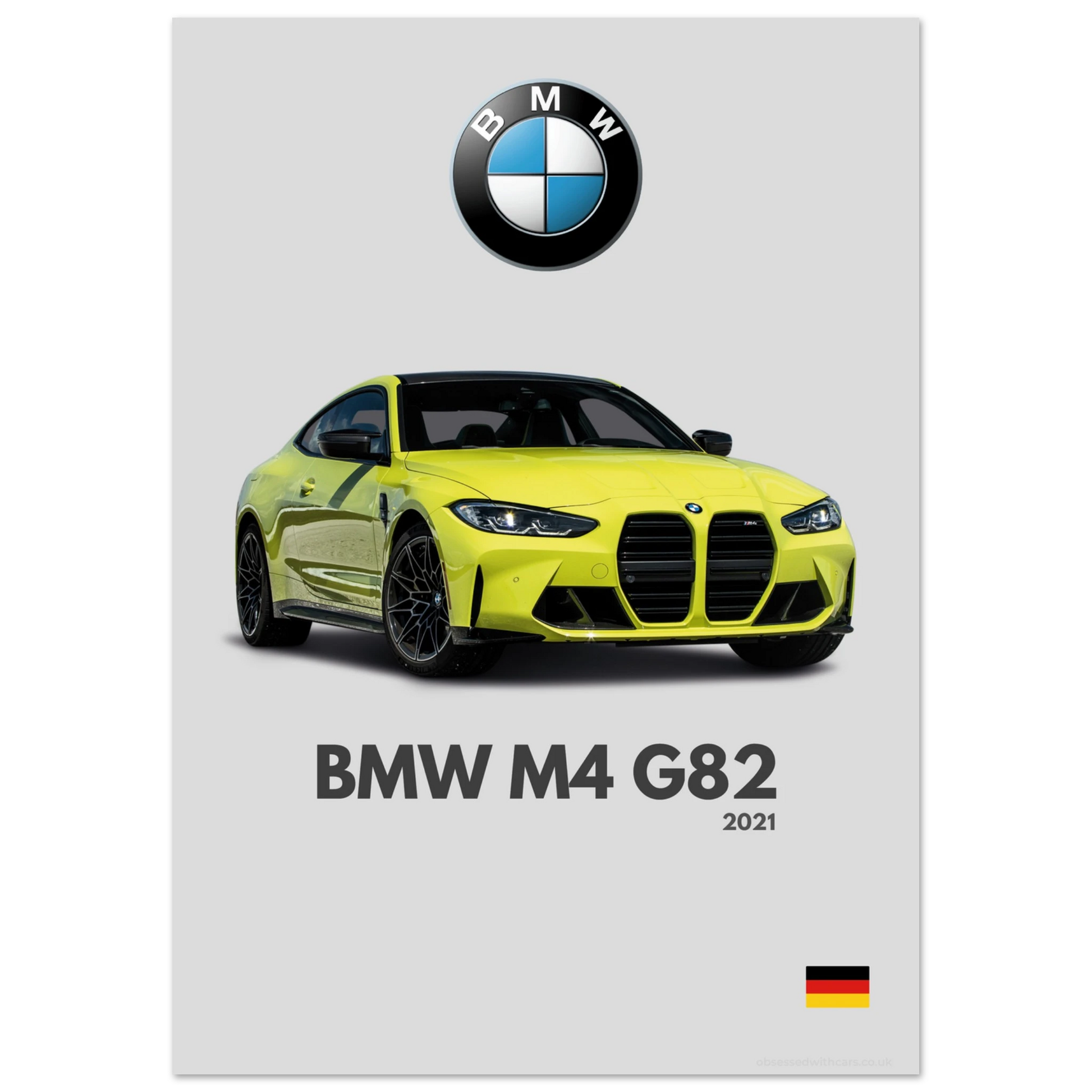 BMW M4 G82 Poster - Minimalist Collection