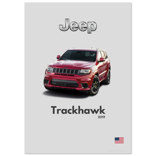 Jeep Grand Cherokee Trackhawk Poster - Minimalist Collection