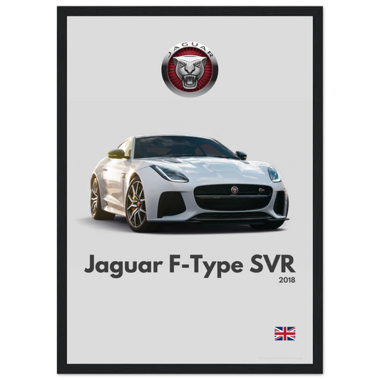 Jaguar F-Type SVR Poster - Minimalist Collection