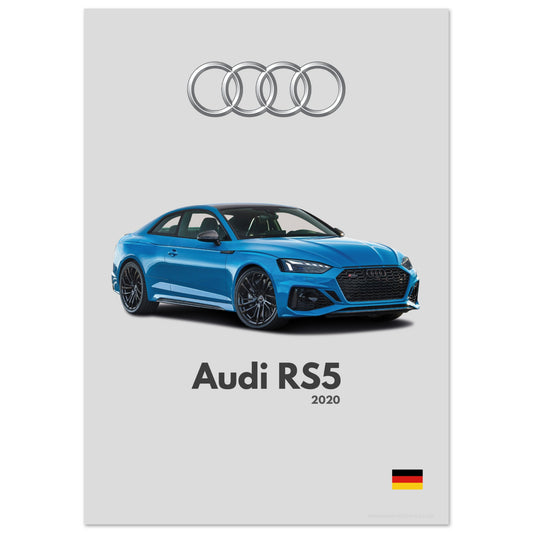 Audi RS5 Poster - Minimalist Collection