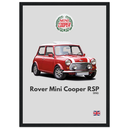 Rover Mini Cooper RSP Poster - Minimalist Collection