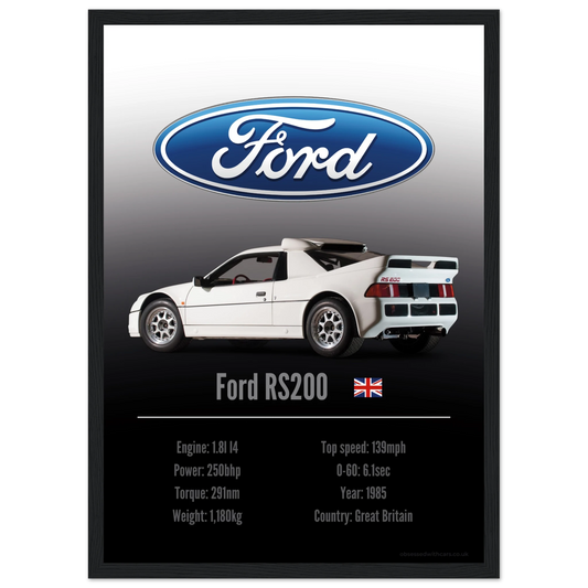 Ford RS200 Poster - Accent Collection