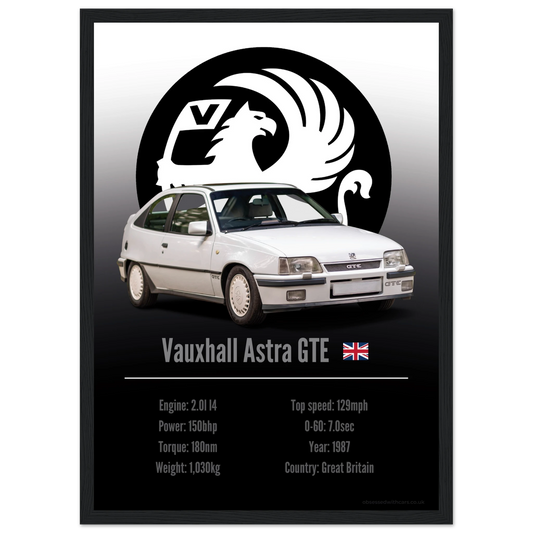 Vauxhall Astra GTE Poster - Accent Collection