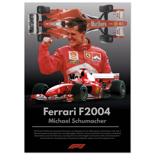Ferrari F2004 Michael Schumacher Poster