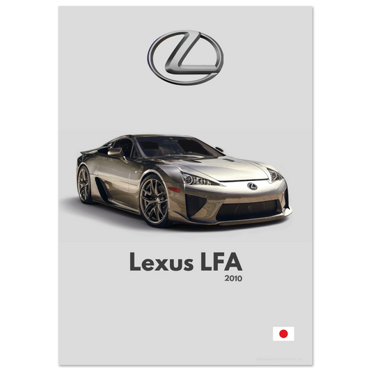Lexus LFA Poster - Minimalist Collection