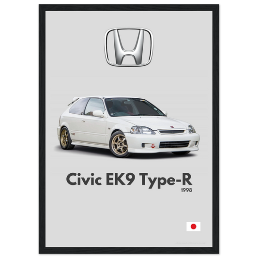 Honda Civic EK9 Type R Poster - Minimalist Collection