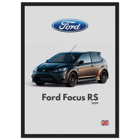 Ford Focus RS Poster - Minimalist Collection