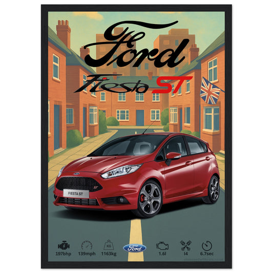 Ford Fiesta ST Poster - Abstract Collection