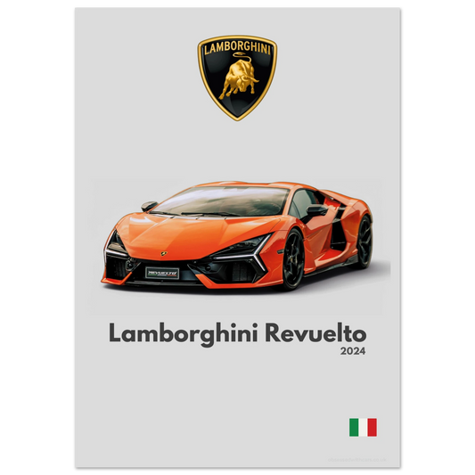 Lamborghini Revuelto Poster - Minimalist Collection