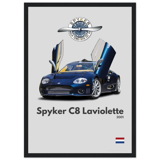 Spyker C8 Laviolette Poster - Minimalist Collection