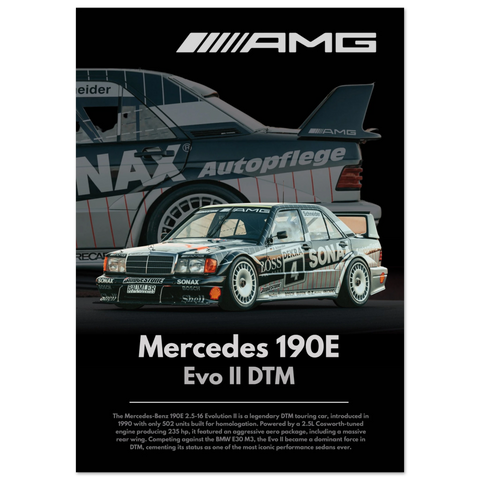 720 Mercedes 190E Evo II DTM Poster