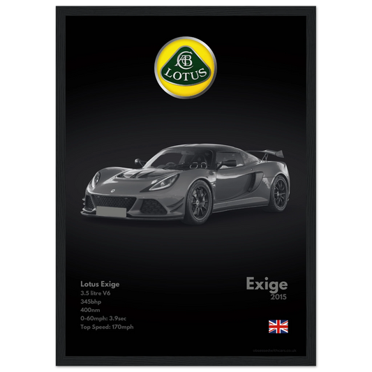 Lotus Exige Poster - Monochrome Collection