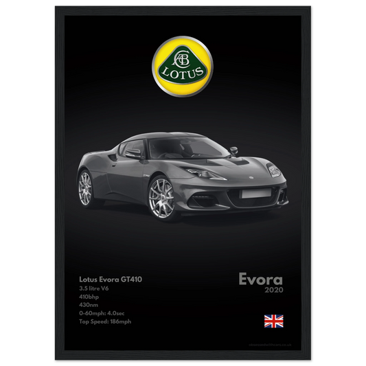 Lotus Evora GT410 Poster - Monochrome Collection