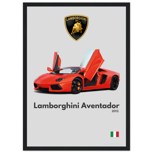 Lamborghini Aventador Poster - Minimalist Collection