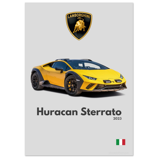 Lamborghini Huracan Sterrato Poster - Minimalist Collection