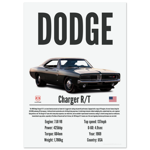 044 Dodge Charger Poster - Precision Collection