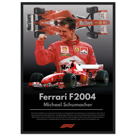 640 Ferrari F2004 Michael Schumacher Poster
