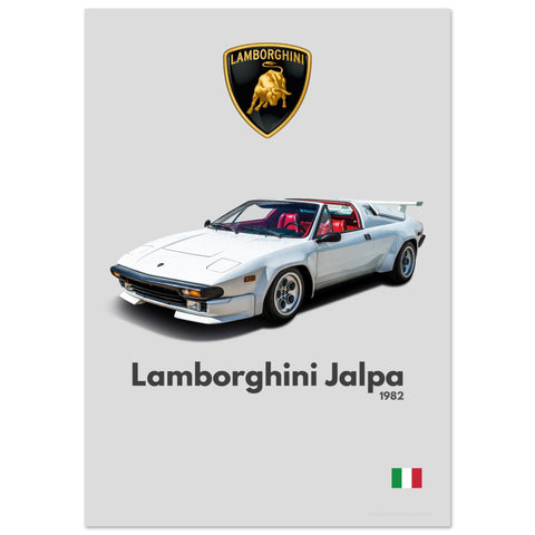 279 Lamborghini Jalpa Poster - Minimalist Collection