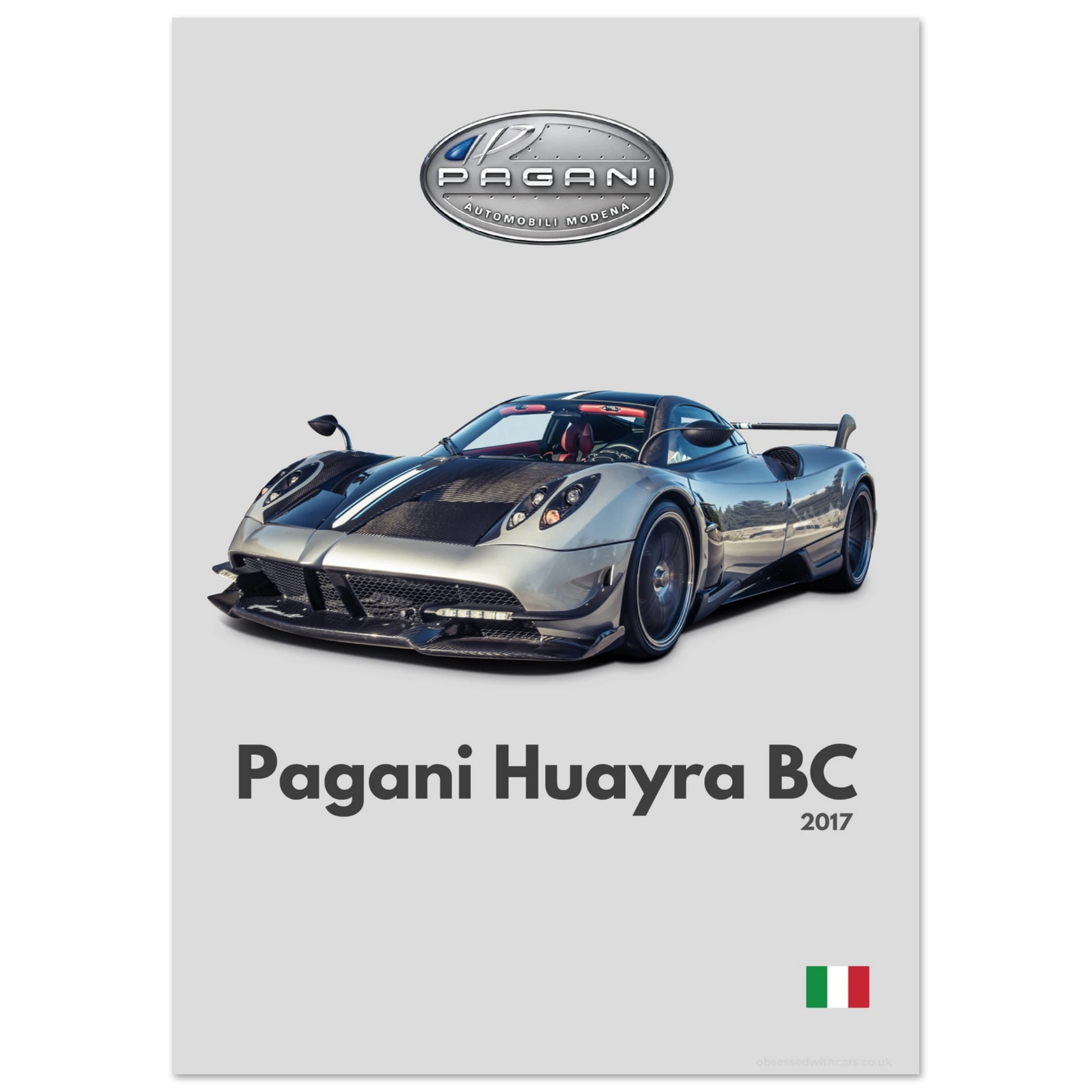 Pagani Huayra BC Poster - Minimalist Collection