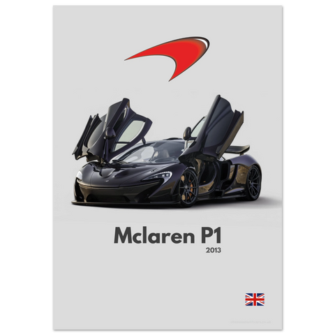 390 Mclaren P1 Poster - Minimalist Collection