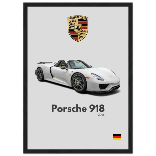Porsche 918 Poster - Minimalist Collection