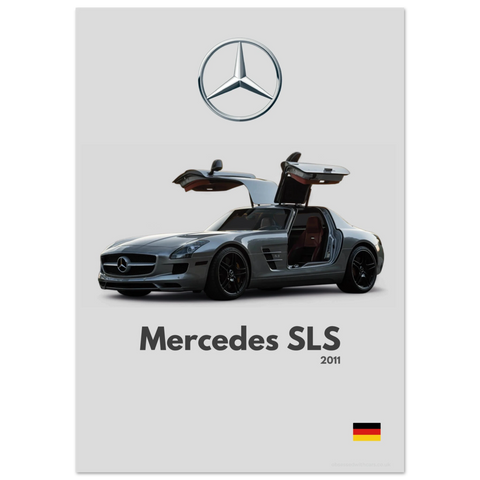 420 Mercedes SLS Poster - Minimalist Collection