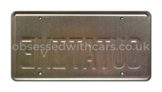 OUTATIME - Back to the Future | License Plate