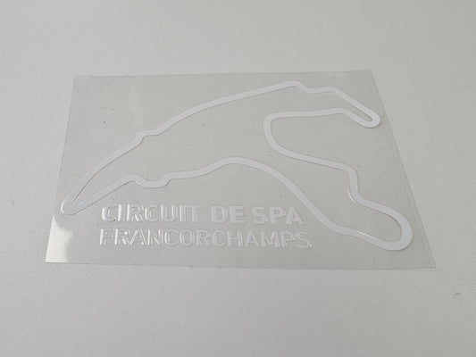 Spa Francorchamps Race Track Outline Decal Sticker