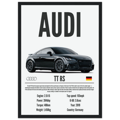 126 Audi TT RS Poster - Precision Collection