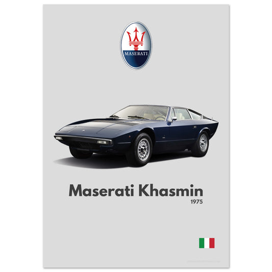 Maserati Khasmin Poster - Minimalist Collection