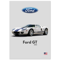 122 Ford GT Poster - Minimalist Collection