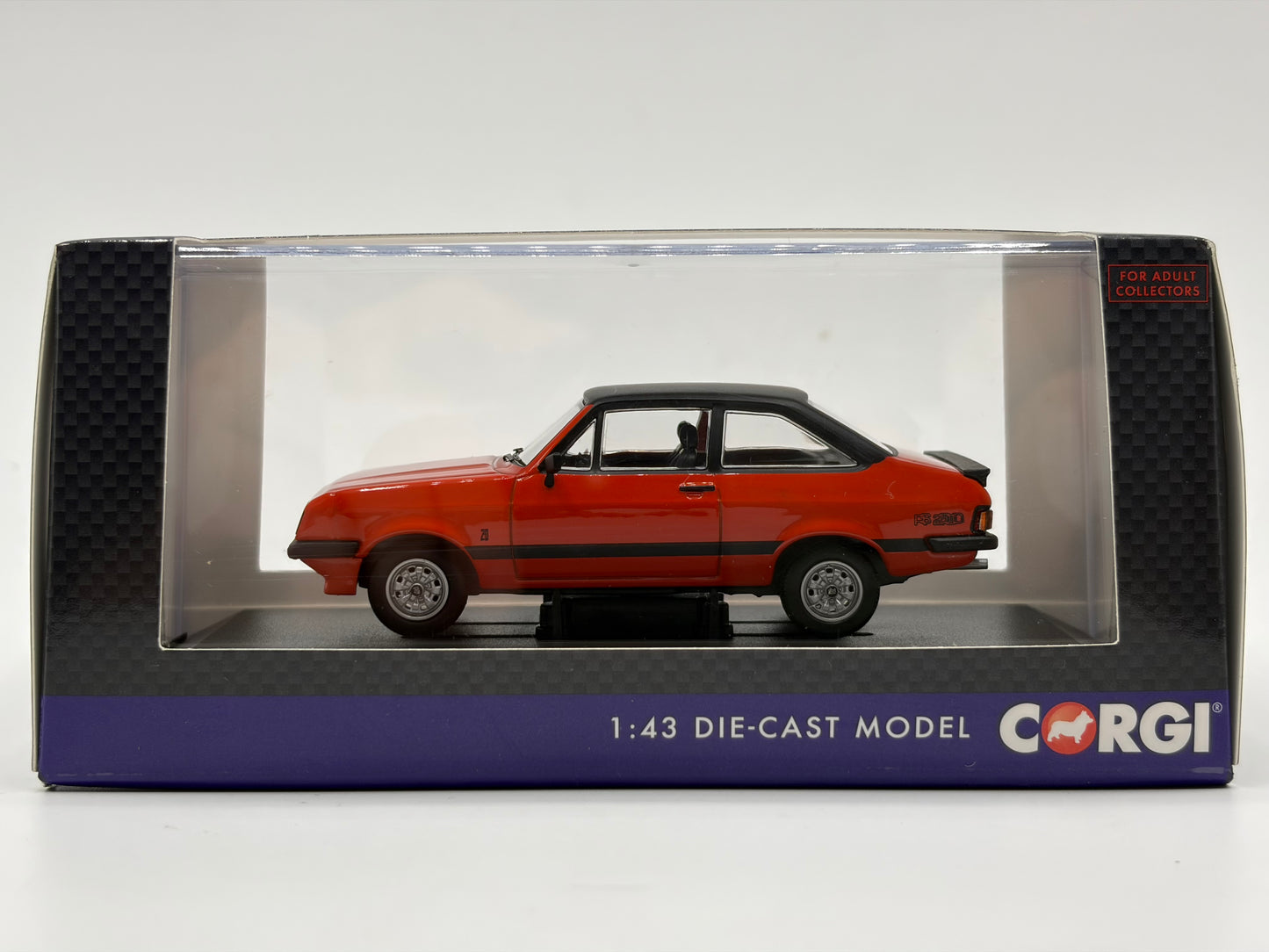 1/43 1976 Ford Escort MK2 RS2000 - Carnival Red | Corgi Vanguards | Model Car